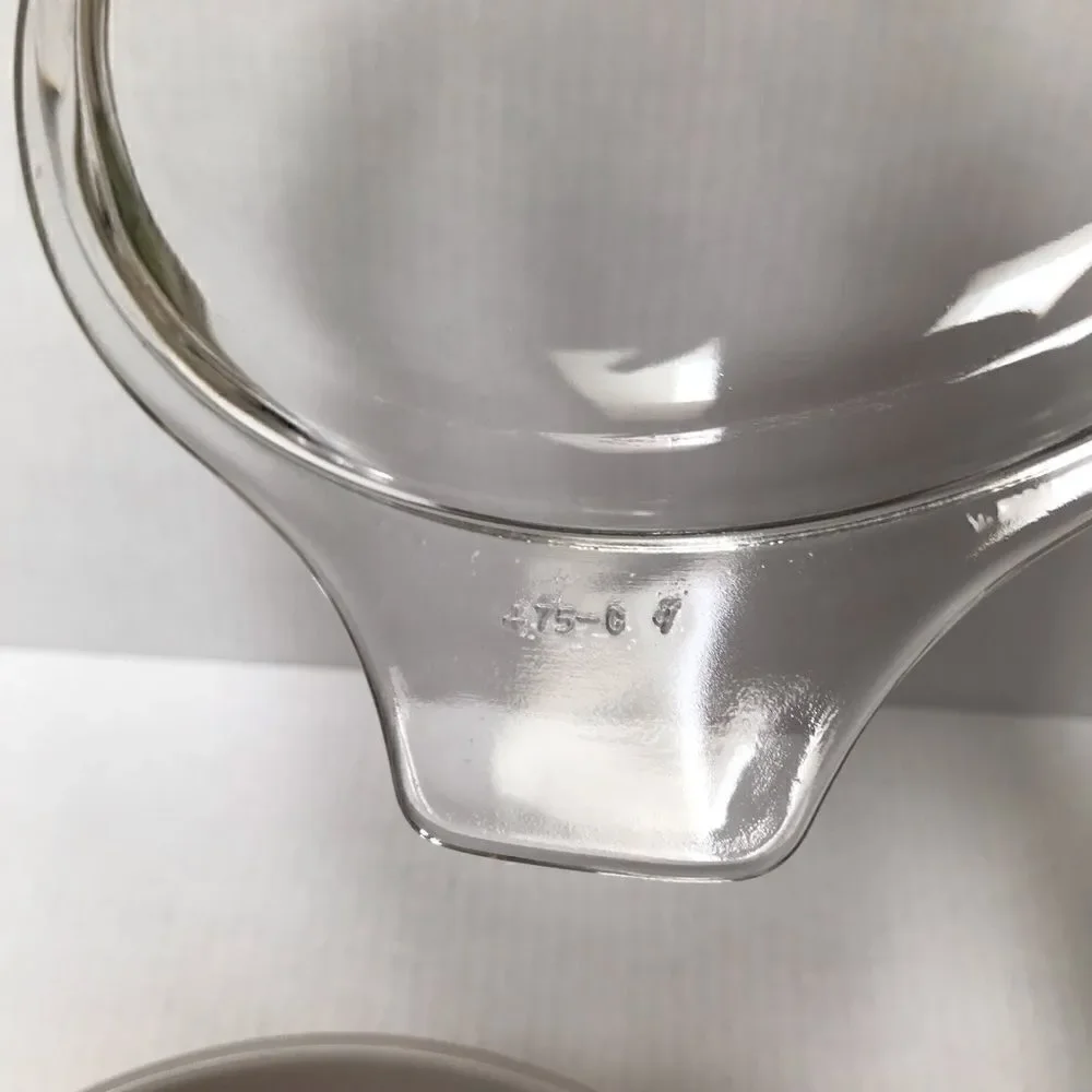 Vintage Pyrex rust Autumn Harvest 475-B 2.5 quart casserole dish with lid‎